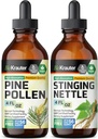 BIO KRAUTER Pine Pollen Tinktuur 4 Fl. Oz. & Stinginging Nettle Tinktuur 4 Fl. Oz.