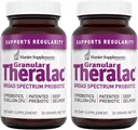 Master Supplements Granulaarne Theralac - 1.05 oz, Pack of 2 - Multi-tüveline probiootiline pulber optimaalse soolestiku tervise jaoks - suurepärane lastele - Vegan, Gluteenivaba - 80 kokku