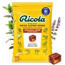 Ricola Original Herb Cough tilgad, 115 Count, Cough Suppressant & Throat leevendavad tilgad looduslikult saadud mentooliga, Pleasing Herbal Maste for Coughs & Throat Irritation Symptom Relief