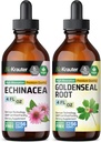 BIO KRAUTER Echinacea Tinktuur 4 Fl. Oz. & Goldenseal Tinktuur 4 Fl. Oz.