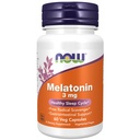 NOW Foods Supplements, melatoniin 3 mg, vaba radikaalne puhastusvahend *, tervislik unetsükkel *, 60 Veg kapslit