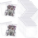 Pill Pouch kotid Zippered Pill Pouch Korduvkasutatavad Pill Kotid Clear Plastist Pill Kotid Iseseisev Reisimeditsiini Korraldaja Slaidlukuga tursamaksaõli, pillid ja väikesed esemed (36 tükki)