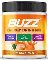 Hommikune Buzz energiajoogipulber - energia kiirendamise joogisegu - suhkruvaba energia antioksüdantidega - Hommikune Kickstart ja spordi toitumisalane vastupidavustoode - 30 serveerimist, virsik Rita, 8 Ounces