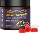 Shilajit Gummies, Sugar-Free Gummies, 500 Mg Shilajit Pure Himaalaja Orgaaniline, Shilajit Supplement, Shilajit Vaik, Gold Grade Nature Shilajit 4 in-1 Complex for Energy Support, 60 Gummies