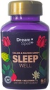 Dream Spell 3D Natural-Based Sleep Aid - Soojendab hoiatavat meelt, ei järgmise päeva Grogginess - Ravimivaba innovaatiline valem 3Mg melatoniini, GABA, Hops - Rahulikud ööd, värskendatud hommikud - 60 kapslit