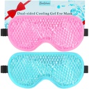 BeeVines Gel Eye Mask, 2 Pack Cooling Ice Masks for Puffy Eyes for Men & Women, Cold & Soe Compress for Post Surgery, Puffiness, Allergies, Sinuses & Migreens Ravi