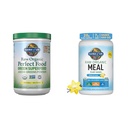 Life Garden Super Greens Pulber Smoothie & Mix, probiootikumid ja seedetrakti ensüümid seedetrakti tervise ja veganvalgu pulber - toores orgaaniline toidu asendamine Shakes - Vanilla - hernevalk
