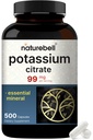 Kaaliumtsitraadi lisand 99mg, 500 kapslit | Kergesti imenduv kelaatvorm – oluline mineraalelektrolüütide tasakaal – toetab lihas-, luu- ja südame tervist – mitte-GMO