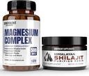 Magneesiumkompleks 5 parima vormiga ja Himaalaja Shilajit vaik - 4 kuu pakkumine 500mg magneesiumglütsinaat, oksiid, tauraat, kelaat, magneesiumtsitraat - 85 + Jälje mineraalid energia tootmiseks