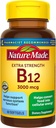 Täiendav tugevus Vitamiin B12 3000 mcg Softgels, 60 Count