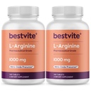 BESTVITE L-arginiin 1000 mg tableti kohta (480 tabletti) (240 x 2) – farmatseutiline klass – sisaldab 20% rohkem puhast arginiini võrreldes arginiini HCl – lämmastikoksiidi prekursoriga *