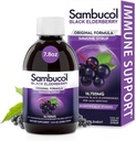 Sambucol Black Elderberry Syrup - Sambucus Elderberry Syrup täiskasvanutele Immune Support, Elderberry Liquid, Elderberry Extract, Gluteenivaba - 7,8 Fl Oz