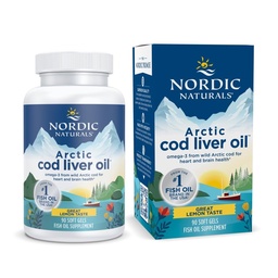 Põhjamaised looduslikud Arktika tursamaksaõli, sidrun - 90 pehmet geeli - 750 mg kokku Omega-3 EPA & DHA - südame ja aju tervis, tervislik immuunsus, üldine heaolu - mitte-GMO - 30 serveerimist
