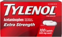 TYLENOL Extra Strength Pain Reliever & Fever Reducer 500 mg, Caplets 100 ea Pakend 2