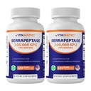 Vitamatic Serrapeptase 240 000 SPU Servings, 120 hilinenud vabastatud kapslit - Enteric Coated - Non-GMO- Valmistatud USA-s (120 loend (2. pakk))