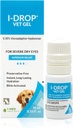 I-DROP Vet Gel: Lemmiklooma silmatilgad koertele | Määrdeaine Äge/hooajalised kuivad silmad | Superior Comfort | Pikaajaline leevendus | Vajalik on vähem pealekandmist, 0,30% Hüaluronan | Mitmeannuseline pudel | Üks pudel 10 ml