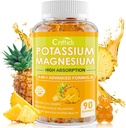 Magneesiumglütsinaatkummid 500mg | Rahulik magneesiumkummid | Suhkruvaba | Mitte-GMO | Gluteenivaba | Vegan-sõbralik täiskasvanutele ja lastele