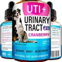 Kassi ja koera UTI ravi - UTI Meditsiin ja kuseteede infektsiooniravi lemmikloomadele - Neerutoetus - Põiekontroll koertele Kusepidamatus - Kassi UTI Remedy - Cranberry Supplement - US Made - 2fl.oz
