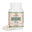 Uridiinmonofosfaat - kolmanda osapoole testitud (Choline Enhancer, algaja Nootropic) (300 mg, 60 kapslit) Sünergia Alpha GPC-koliiniga aju tervise ja mälu jaoks kahekordse puiduga