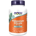 NOW Foods Supplements, kaaliumtsitraat 99 mg, toetab elektrolüütide tasakaalu ja normaalset pH *, Essential Mineral, 180 veg kapslid
