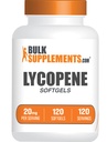 BulkSupplements.com Lükopeen Softgels - Lükopeenilisand, Antioksüdandid Supplement - Gluteenivaba, 1 Softgel per Serving (20mg), 120 Softgels (Pack of 1)