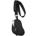 Iluflier astma inhalaatorjuhtum Lanyard Holder Keychain Travel Handy Mini kott täiskasvanutele ja lastele, ei sisalda inhalaatorit (must)