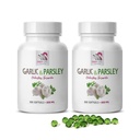 küüslaugulisandid - GARLIC JA PARSLEY ODORLESS FORMULA - luu tervise vitamiinid naistele, küüslaugu allitsiin, allitsiin, küüslaugulisandid, küüslaugu petersell, peterselli kapslid, lõhnatu küüslauk - 2B 200 Caps