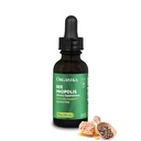 Organika Bee Propolis Tinktuur 1 oz: Vegan Propolis Väljavõte - Kurk ja hingamine - Gluteeni, GMO ja kunstlike maitsete vaba - 10 päeva Prop tilkade pakkumine