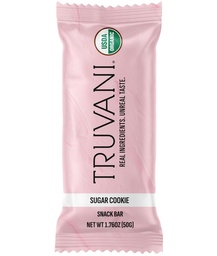 Truvani taimepõhised snack baarid | Sugar Cookie 1 Pack | 6 g valku | USDA orgaaniline ja vegan | Ainus baar | Piima-, soja- ja gluteenivaba | Individuaalselt pakitud
