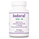 Optimox Iodoral 50 mg täiendus - kaaliumjodiidi tabletid, kilpnäärme tugi, igapäevased vitamiinid ja mineraalid, Lugoli joodi lahus - 90 loend