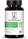 BIO-ESSENTIALS, Probiootikumilisandi tasakaalustamine - Dr Ian Stern Formuleeritud - parema seedimise ja immuunsuse jaoks - W / orgaaniline prebiootikum & L-glutamiin - 20 miljardit CFU - 60 kapslit