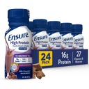 Tagage kõrge valguga pudelipiima šokolaad Toitumine raputada kiudaineid, valmis juua, 16 g valku ja 27 vitamiine ja mineraale, 8 fl oz, 24 Pack