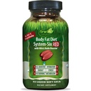 Irwin Naturals Body Fat Diet System-Six RED - 72 Vedel Soft-Gels, 6-in-1 valem kaalujälgimiseks lämmastikoksiidi võimendajaga - 24 kokku