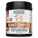 Zhou Plant Complete Vegan Protein Pulber - Taimne Valgu Pulber Naistele Ja Meestele, Mitte Piimariis & Hernesegu Smoothies & Shakes, 21 g Valk Serving - Šokolaad, 17,7oz (16 Servings)