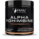 Alpha Yohimbine - Yohimbe Bark Fat Burner, kaalulangus pillid, mis töötavad kiiresti - 3. partei testitud puhtus ja tugevus, 60 kapslit RAW sünergies