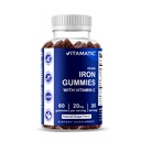 Vitamatic Iron Gummies Supplement naistele ja meestele - 20mg Serving - 60 Vegan Gummies - Hea maitsega Iron Gummy Vitamiinid C-vitamiini (60 loe (pakk 1))