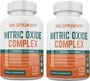 2 pudelit Lämmastikoksiidi kompleks 3500 mg ühe serveerimise kohta L-arginiin HCL AAKG AKG Alpha Ketoglutaraat tsitrulliinmalaat 240 Kokku kapslit