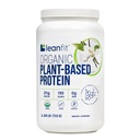 LeanFit Organic Plant-Based Protein Powder, Natural Vanilla Maitse - Vegan, USDA Organic Certified, Sojavaba, Gluteenivaba, Piimavaba, Suhkruvaba, Mitte-GMO - 21g Valk, 19 Servings, 1.58 Naela Tub