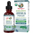 MaryRuth Organics - USDA orgaaniline aju Nootroopne toidulisand täiskasvanutele Ginkgo Biloba & Astragalus | Fookus ja neerupealiste tugi | Aju ja mälu tilgad | Vegan | Mitte-GMO | Gluteenivaba | 30 serveerimist