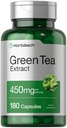 Horbäach Green Tea Extract kapslid 450mg | 180 Count | Taimne täiendus | Mitte-GMO ja Gluteenivaba