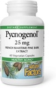 Looduslikud faktorid Pycnogenol 25 mg, antioksüdantide toetus tervislikuks vananemiseks, 60 kapslit