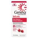 Genexa Imikute puhas atsetaminofeen | Pediaatria Eelistatud koostisosad | Imikute valu leevendaja & palavik Vaba, 0% kunstlikud lisandid | Maitsev orgaaniline kirsi maitse, 2 fl oz