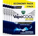 Vicks VapoCool Tugev valulik kurgutilgad, Max Strength Menthol, Soothes valulik kurguvalu, Talvekülma maitse, 225ct (5-pakk 45ct)