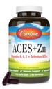 Carlson - ACES + Zn, vitamiinid A, C, E + Seleen ja tsink, raku tervise ja immuunsuse tugi, antioksüdant, 180 Softgels