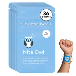 Good Patch Nite Owl Patch, Natural Sleep Patch Toetus Lastele Voodi Tart Kirss, Kummel ja Pealuu, Plant Powered, Jätkusuutlik Vabastamine (36 Kokku Patches)