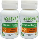 Brahmi Forte Kapslid 500 mg. 60 Veg. Kapsel | Brahmi (Bacopa Monnieri ) Ekstrakt Kapslid meestele ja naistele | Ayurveda Taimne Täiendus/ Ravimid | 10: 1 Forte (2 pudelit 60 kapsliga)