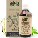 AKSHAR Ayurveda - Tulsini siirup, looduslik köha siirup koos lagritsa, ingveri, kurkumi, basiiliku, malabari pähkliga - hingamisteede kopsude tervise toidulisandid, lima leevendus ja bronhide tervise siirup (6,8 fl oz)