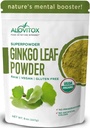 Ginkgo Biloba Leaf Powder 8oz - Ginkgo Biloba tee toetab tervislikku vananemist, mälu, fookust, meeleolu ja kontsentratsiooni - 100% looduslik Ginko Leaf Extract, Vegan, Non GMO ja sertifitseeritud orgaaniline Ginkgo Leaf Powder
