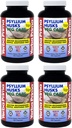 Yerba Prima Psyllium Husks Veg Caps - 180 Count (Pack of 4) - Vegan, Non-GMO, Gluteenivaba, Colon Cleanser, Daily Fiber Supplement Soolestiku Tervise Ja Regulaarsuse