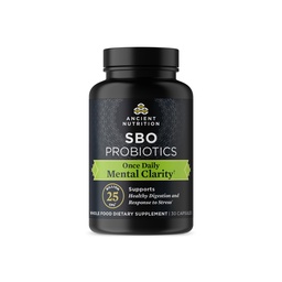 Ancient Nutrition probiootikumid vaimse selguse, kord päevas probiootikumid 30Ct, aitab edendada vaimset selgust ja kontsentratsiooni, toetab tervislikku energiat ja rohkem rahulikku und, 25 miljardit CFUd *